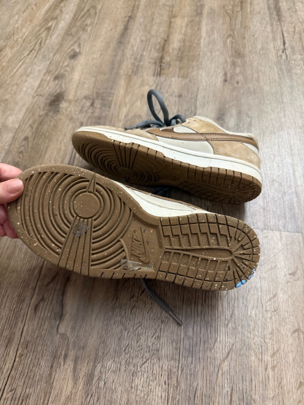 Nike Dunk Low SE 85 Double Swoosh Sail Brown DO9457-115 Women’s Size 6.5 - Picture 4 of 13